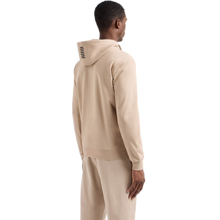 Hanorac pt bărbați EA7 EMPORIO ARMANI TRAIN CORE ID M HOODIE FZ COFT XL Bej photo 3