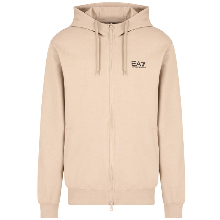 Hanorac pt bărbați EA7 EMPORIO ARMANI TRAIN CORE ID M HOODIE FZ COFT XL Bej photo 5