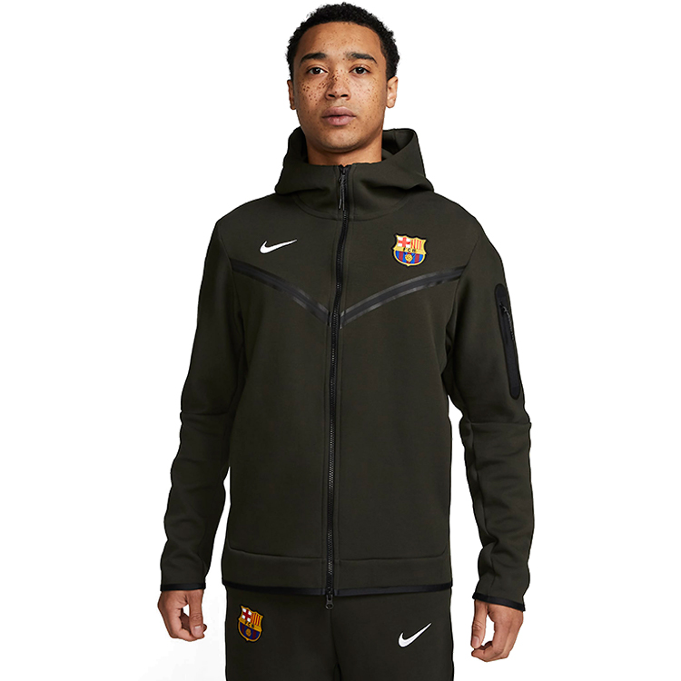 Hanorac pt bărbați Nike FCB MNSW TCH FLC HOODIE FZWR S Hachi photo 4