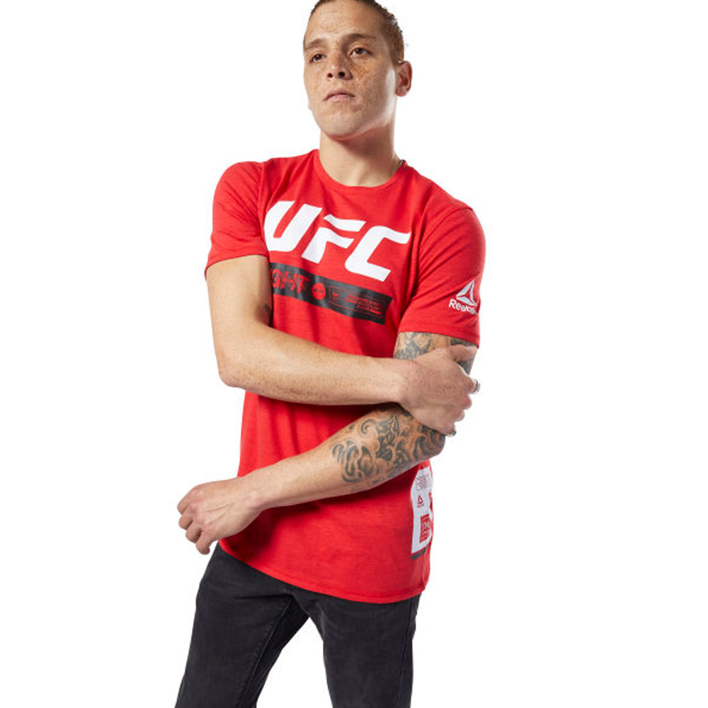 Tricou bărbătesc Reebok UFC FG FIGHT WEEK TEE S Rosu photo 2
