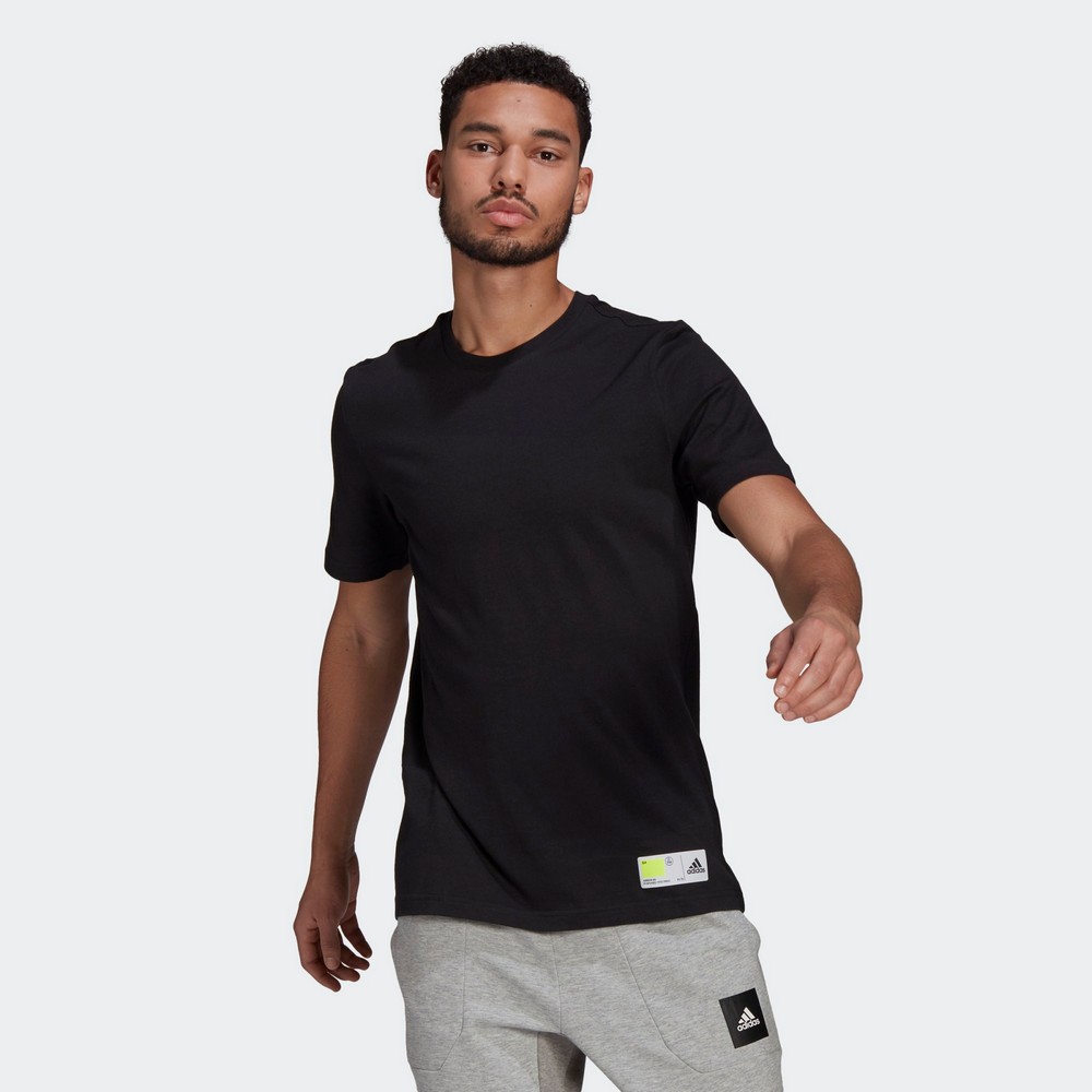Футболка мужская Adidas TECH GRADE T M S Черный photo 3
