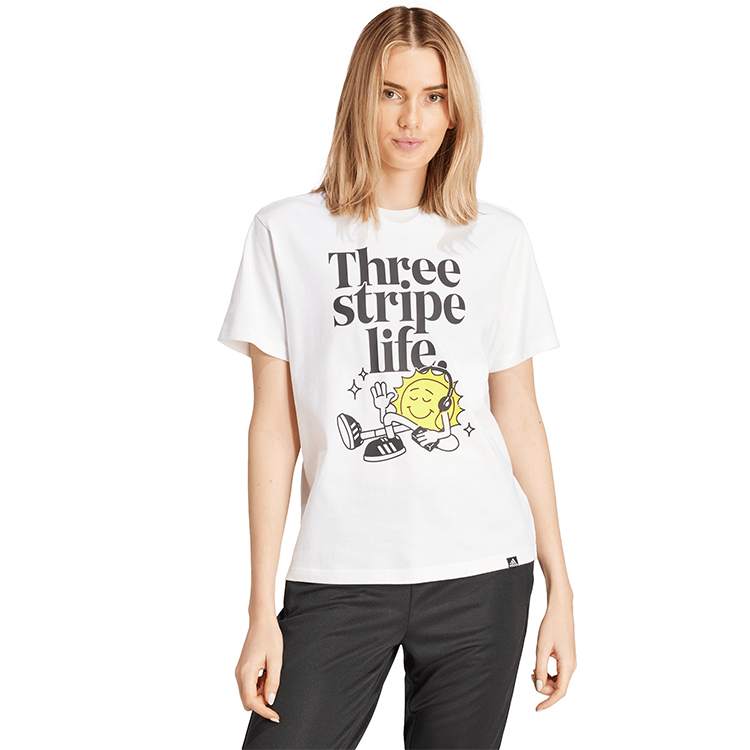 Tricou Adidas W POSITIVE T XXS Alb Femei photo 4