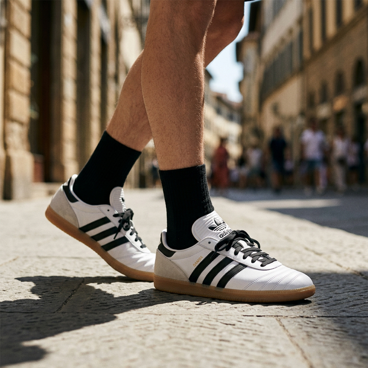 Incaltaminte Sport Adidas SAMBA JP pt Barbati / 42 / Alb photo 8