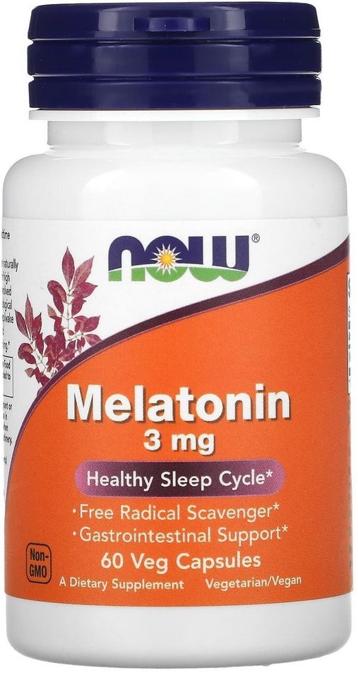 Vitamine Now Foods MELATONIN 3mg  60 VCAPS photo 2