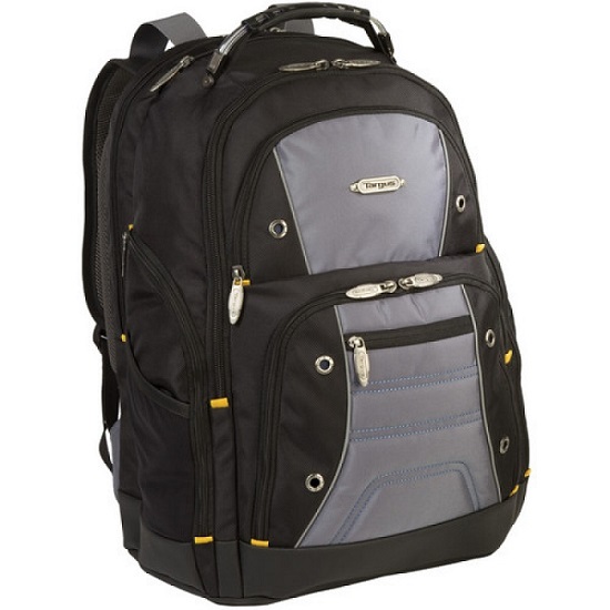 17.0" NB Backpack - Targus Drifter II, two large compartments for storage including a padded laptop compartment that keeps the device secure and separate from other items carried in the case, Black/Gray photo 1