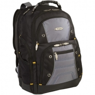 17.0" NB Backpack - Targus Drifter II, two large compartments for storage including a padded laptop compartment that keeps the device secure and separate from other items carried in the case, Black/Gray thumbnav 1