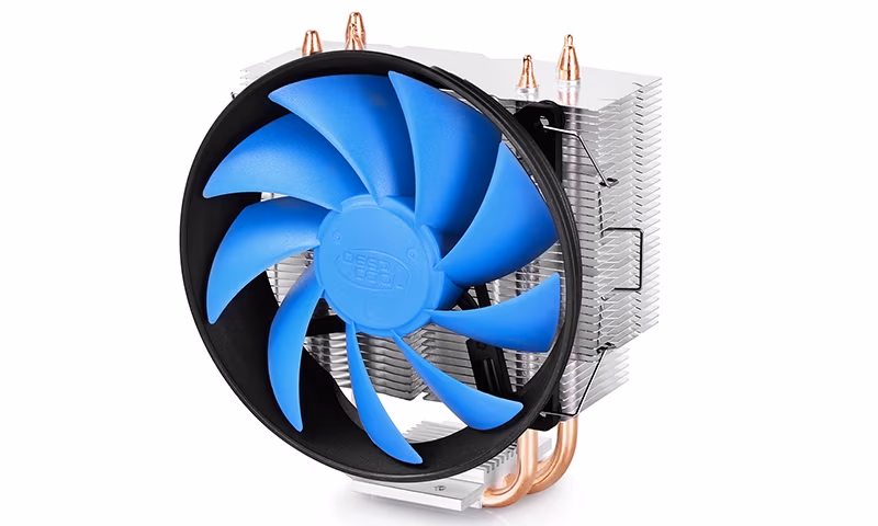 DEEPCOOL Cooler  "GAMMAXX 300B", Socket LGA1366/LGA1200/1151/1150/1155/LGA775 & AM5/AM4/AM3/FM2, up to 130W, 120х120х25mm, Semi-transparent fan with Blue LED, 900~1600rpm, 17.8~21dBA, 55.5CFM, 4 pin, PWM, Hydro Bearing, 3 heatpipes direct contact 