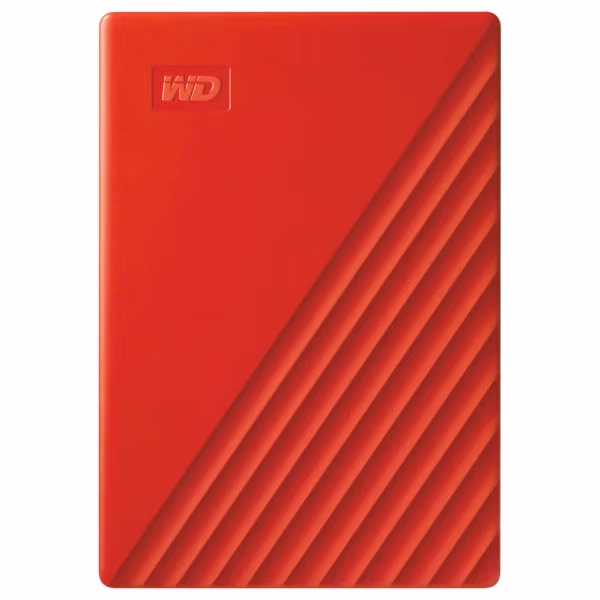 2.5" External HDD 4.0TB (USB3.0) Western Digital "My Passport", Red, Durable design, Durable design, Password protection, 256-bit AES hardware encryption, Automatic backup 
