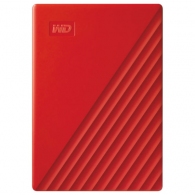 2.5" External HDD 4.0TB (USB3.0) Western Digital "My Passport", Red, Durable design, Durable design, Password protection, 256-bit AES hardware encryption, Automatic backup thumbnav 1