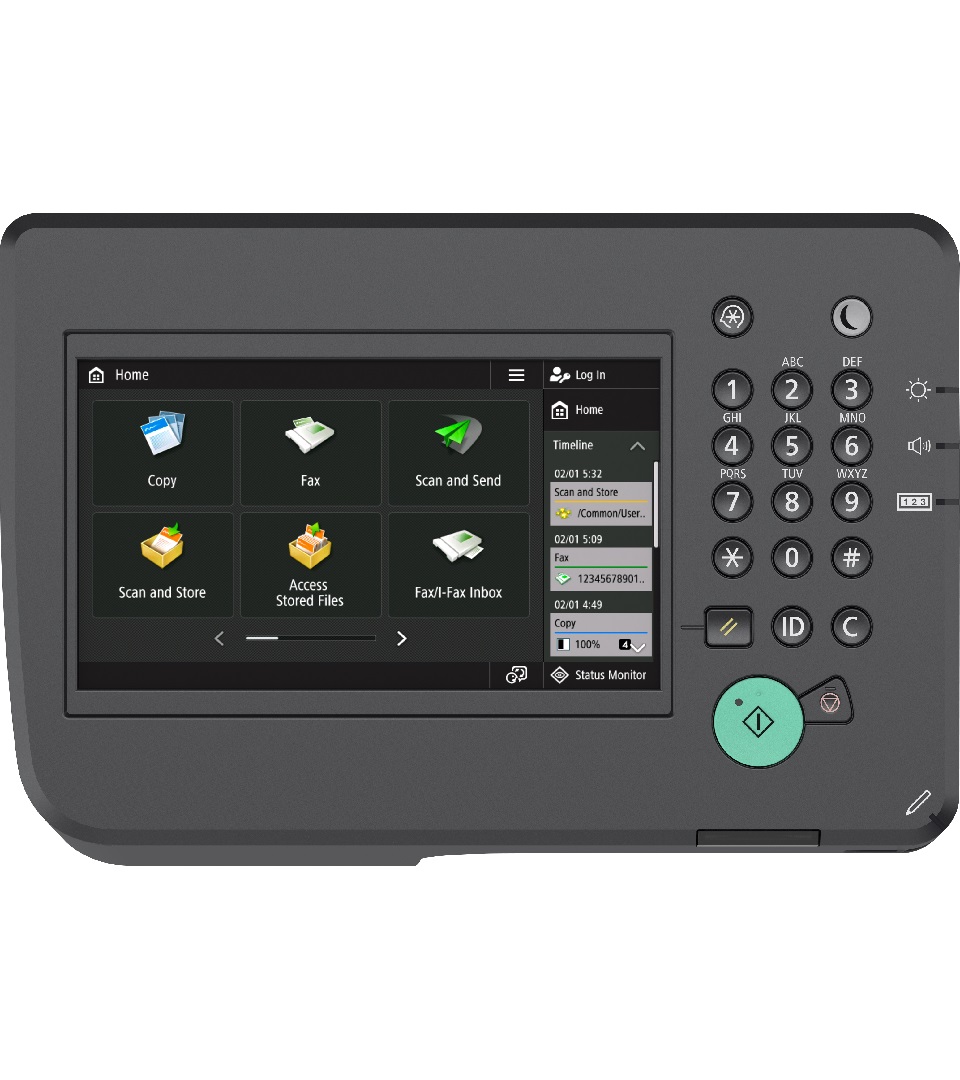 MFP Canon iR2425 Mono Copier/Net Printer/Scan, Platen, WLAN, A3/12, 4/25ppm, 600x600dpi, scan 600x600dpi, 25–400%, 60-157g/m2, 2Gb, 330 page, Dual Core 1 Hhz, Set : Drum C-EXV42_66k pag, Not in Set: Toner C-EXV 60 photo 3