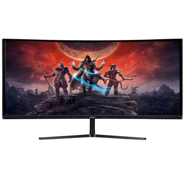 34.0" ACER VA LED Nitro EI342CKRP Curved Black (1ms, 80M:1, 21:9, 400cd, 3440x1440, 144Hz, 178°/178°, 2xHDMI, 2xDisplayPort, Curvature 1800R, FreeSync Premium Pro, VESA DisplayHDR 400, Speakers 2 x 2W, Audio Line-out, VESA) [UM.CE2EE.P02] photo 1