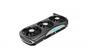 ZOTAC GeForce RTX™ 4080 Trinity OC 16GB GDDR6X, 256bit, 2520/22400Mhz, Ada Lovelace/DLSS3, PCIeX16 4.0, 1xHDMI, 3xDP, All-New Aerodynamic Design, Triple Fan / IceStorm 2.0, Active Fan Control/FREEZE Fan Stop/Dual Bios, SPECTRA 2.0 RGB Lightning, Metal Bac thumbnav 5