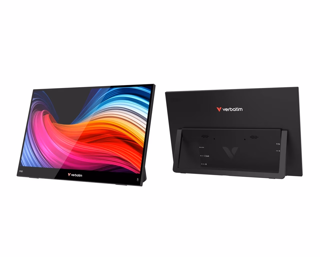 15.6” Monitor portabil cu ecran tactil VERBATIM Light 15.6” / 4ms / Black