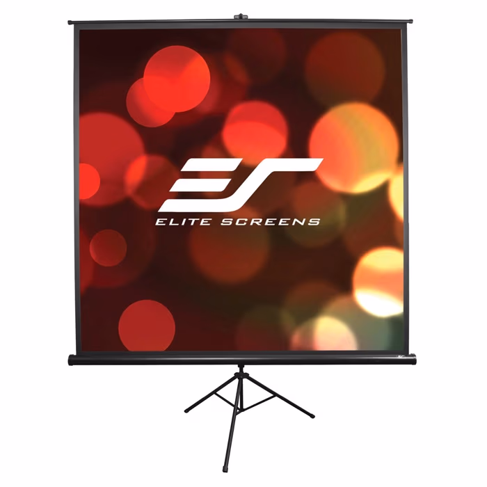 Elite Screens 120" (4:3) 244 x 183 cm, Tripod Projection Screen, Portable, Pull Up, Black 