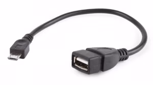 Адаптер Gembird  A-OTG-AFBM-03, USB OTG AF to Micro BM / 0.15 m / Black