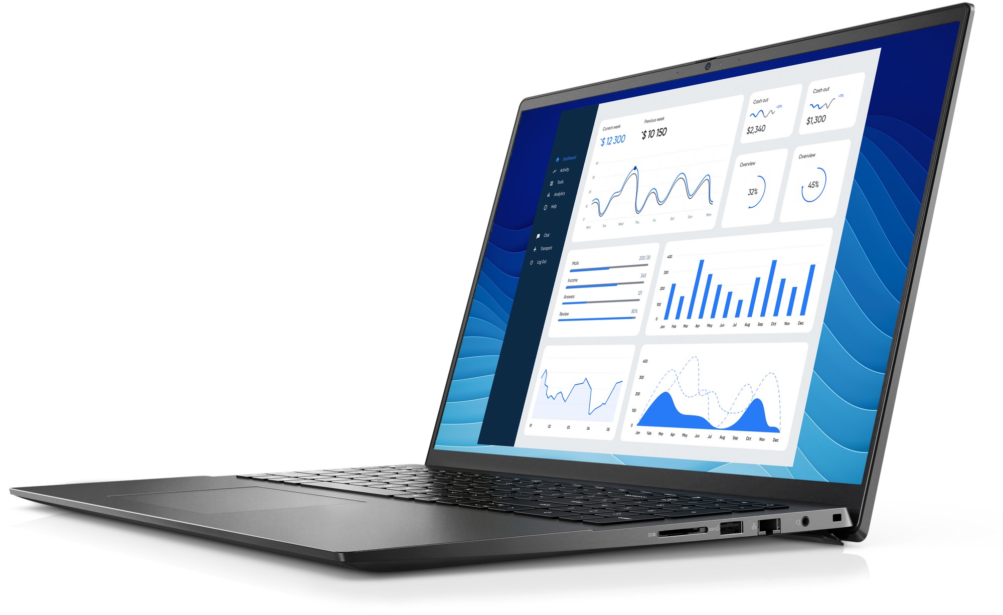 Laptop 16.0” DELL Vostro 5625 / FHD+ / Ryzen 7 / 16GB / 512GB SSD / Win11Pro / Titan Gray photo 3
