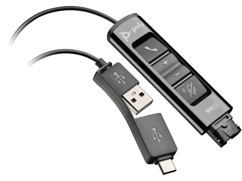 Adaptor USB la QD Poly DA85, Black photo 1