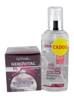 Gerovital H3 Evolution Pachet Promo crema antirid cu ac.hial.  + apa micelara cu ac.hial l 50 ml + 150 ml