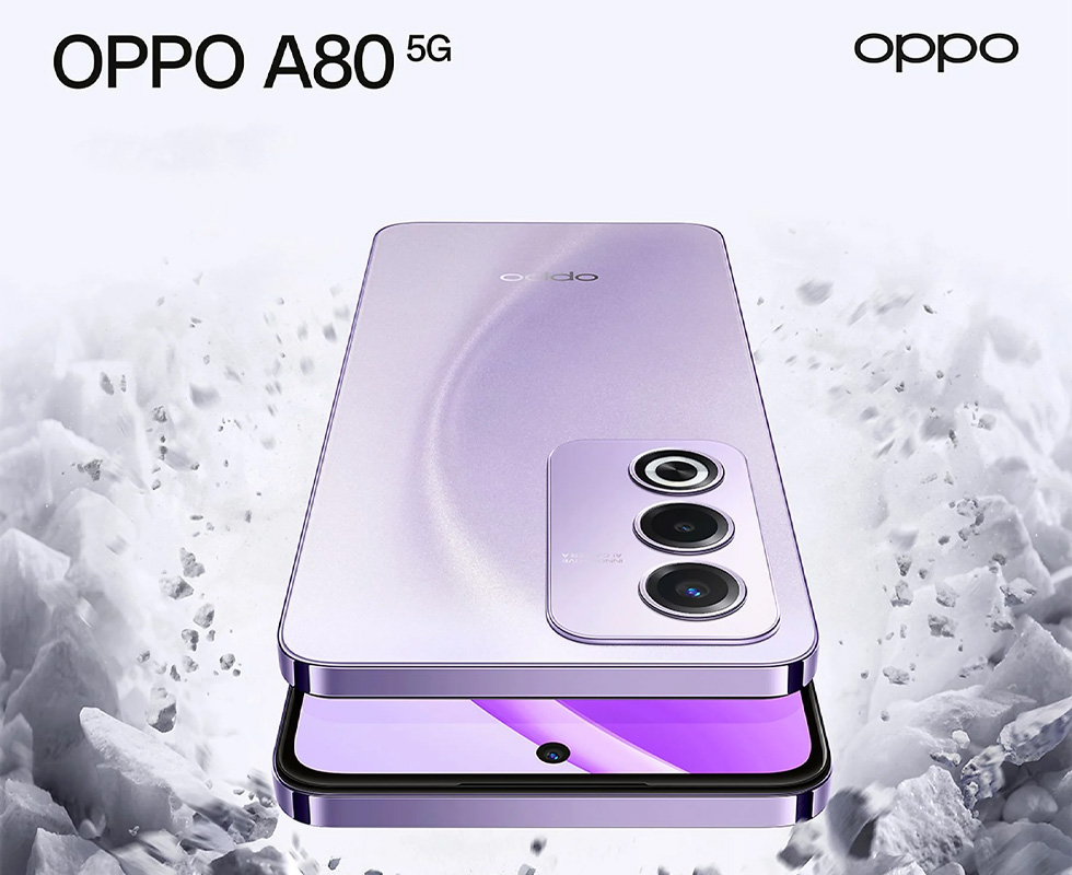 Smartphone OPPO A80 / 6.67'' / 8 GB / 256 GB / Violet deschis photo 7