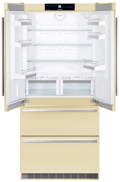 Холодильник трехдверный Liebherr CBNbe 6256, 471 л, 204 см, A++, Бежевый