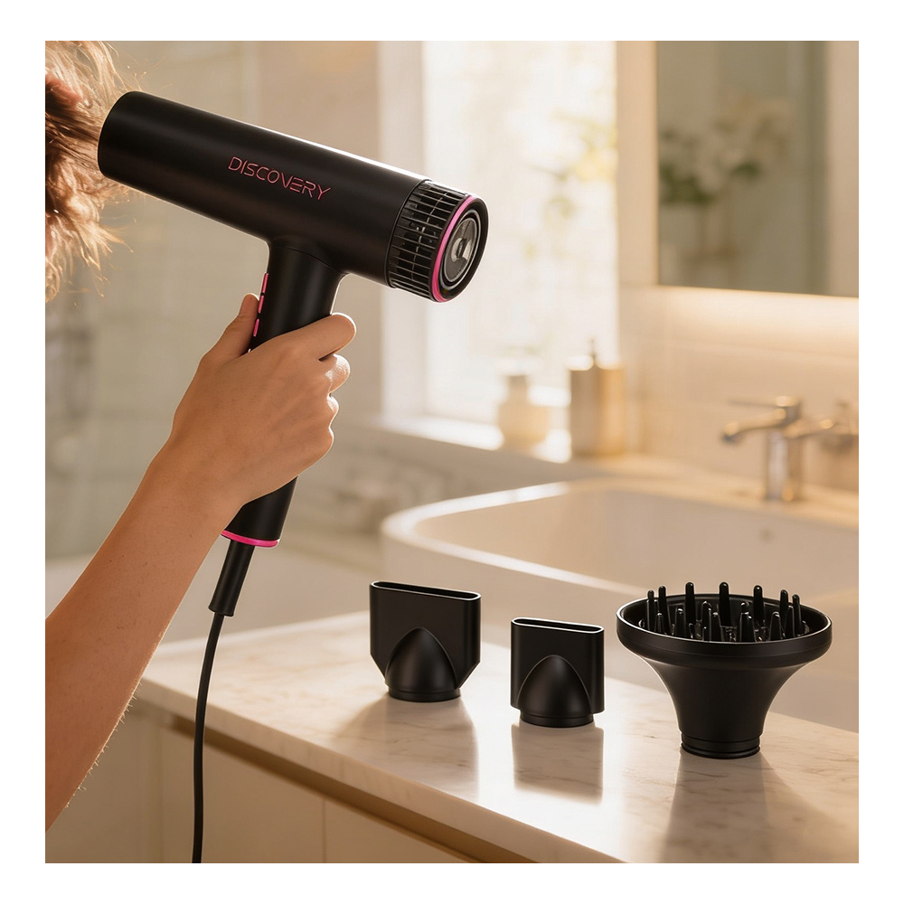 Фен Eurostil Discovery E07556 1900W Черный/Фиолетовый photo 7