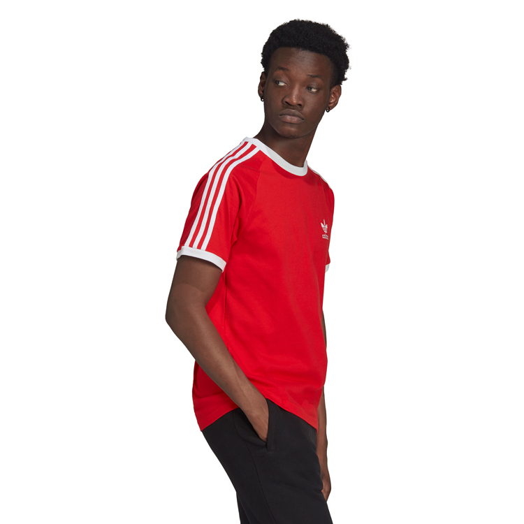 Tricou bărbătesc Adidas 3-STRIPES TEE S Rosu photo 4