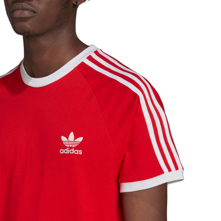 Tricou bărbătesc Adidas 3-STRIPES TEE S Rosu photo 6