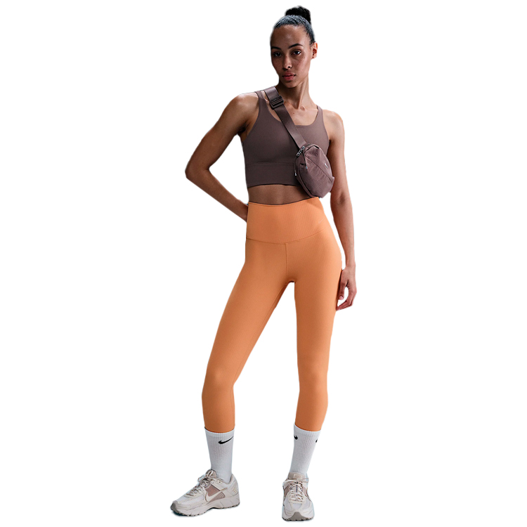 Легинсы Nike W NK DF ZENVY HR 7/8 RIB TGHT / Женский / XS / Оранжевый photo 5