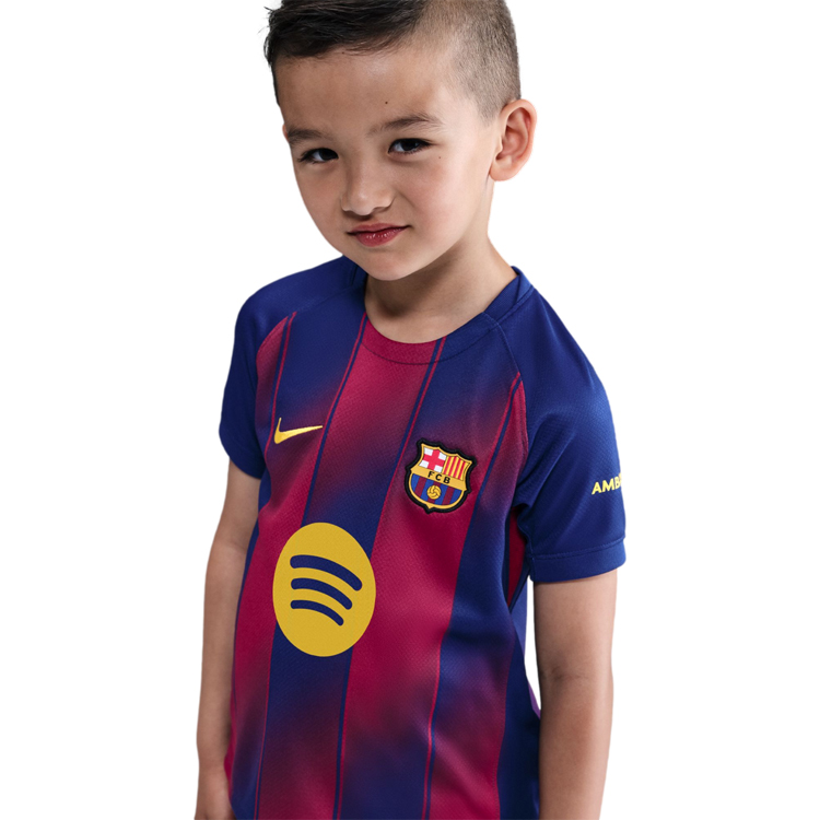 Set tricou + sorti Nike FCB LK NK DF KIT STAD HM M Albastru Barbati photo 2