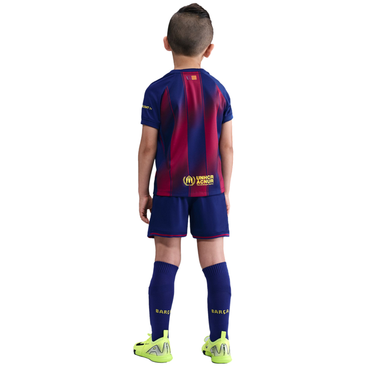 Set tricou + sorti Nike FCB LK NK DF KIT STAD HM M Albastru Barbati photo 4