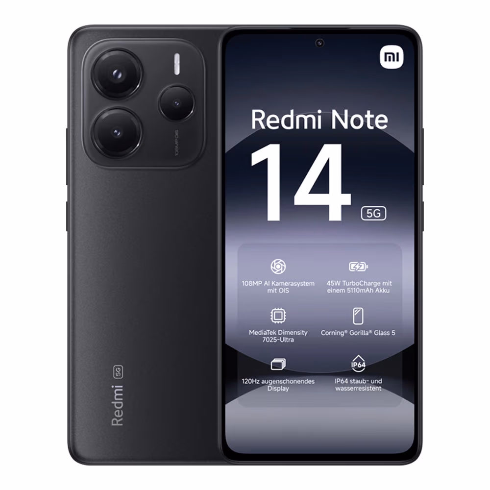 Smartphone Xiaomi Redmi Note 14 5G 8/256GB Midnight Black 