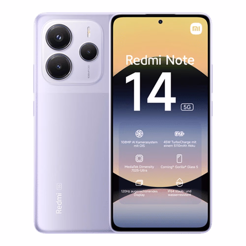 Smartphone Xiaomi Redmi Note 14 5G 8/256GB Lavender Purple 