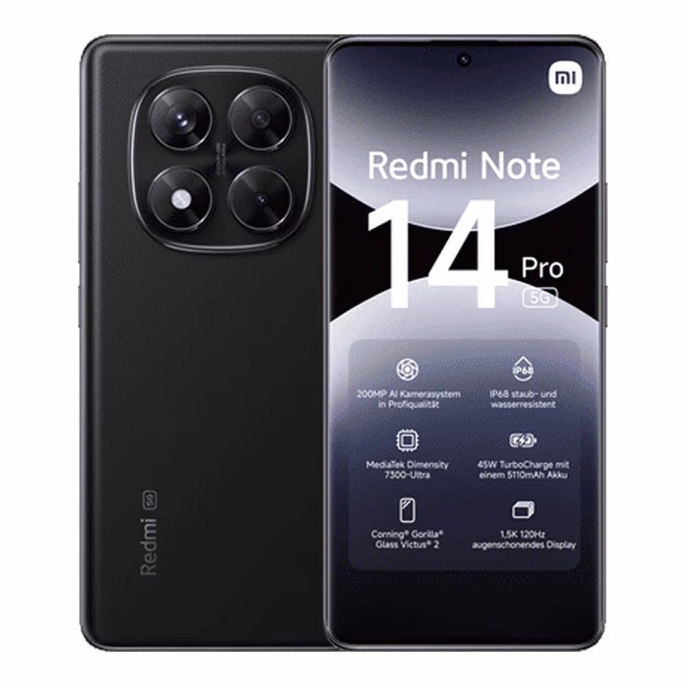 Smartphone Xiaomi Redmi Note 14 Pro 5G 8/256GB Midnight Black 