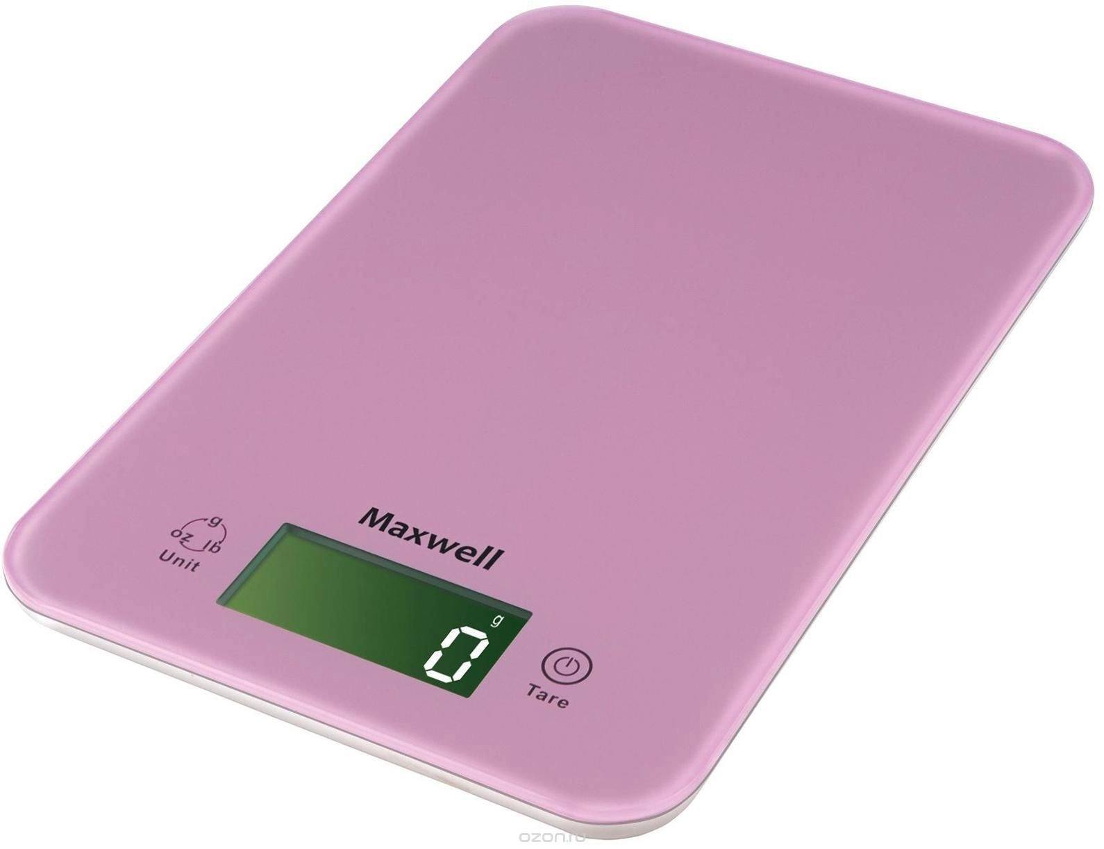 Кухонные весы Maxwell MW1456, 5 кг, Розовый