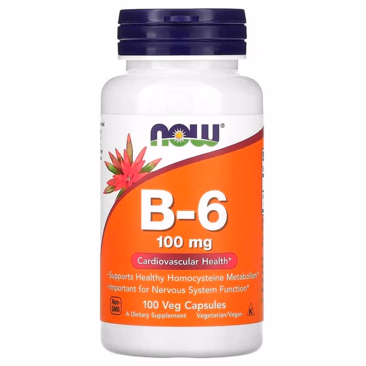Витамины Now Foods B-6 100mg  100 VCAPS