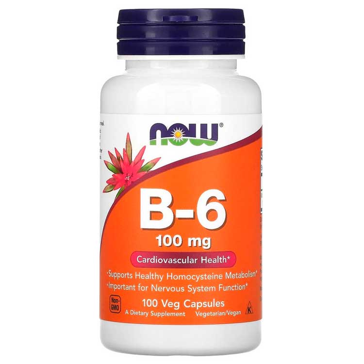 Витамины Now Foods B-6 100mg  100 VCAPS photo 1