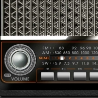 SVEN SRP-555 Black-Silver, FM/AM/SW Radio, 3W RMS, built-in audio files player from USB-fash, microSD and SD card storage devices, telescopic swivel antenna, HEADPHONES JACK ,built-in battery