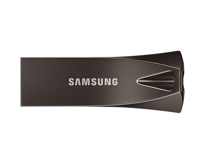 32GB USB3.1 Samsung Bar Plus, Space Gray, Durable zinc alloy, Metal casing is shock / water / X-Ray resistant (Read 200 MByte/s, Write 50 MByte/s) photo 1