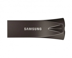 32GB USB3.1 Samsung Bar Plus, Space Gray, Durable zinc alloy, Metal casing is shock / water / X-Ray resistant (Read 200 MByte/s, Write 50 MByte/s)