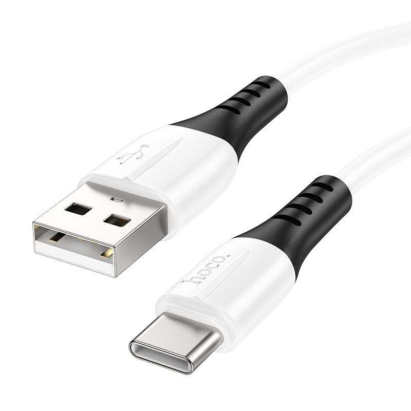 Cable USB-C to Lightning  HOCO “X82”, 1m, White, Fast Charge, up to 3A, Charching Data Cable, Outer material: Silicone photo 1