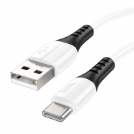 Cable USB-C to Lightning  HOCO “X82”, 1m, White, Fast Charge, up to 3A, Charching Data Cable, Outer material: Silicone thumbnav 1