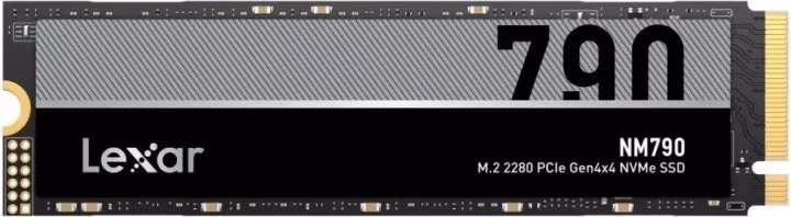 M.2 NVMe SSD 1.0TB Lexar NM790, Interface: PCIe4.0 x4 / NVMe2.0, M2 Type 2280 form factor, Sequential Reads/Writes 7400 MB/s/ 6500 MB/s, Random Read/Write 1000K IOPS/ 900K IOPS, LDPC, HMB 3.0 and SLC Cache technology, TBW: 1000TBW, MTBF: 1.5mln hours, Mic