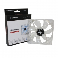 120mm Case Fan - XILENCE XPF120.TBL Fan, Blue LED, 120x120x25mm, 1400rpm, <21dBa, 68CFM, hydro bearing, Big 4Pin and 3Pin Molex, Black/Red thumbnav 3