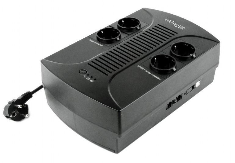 Gembird EnerGenie EG-UPS-002, 850VA / 510W, UPS with AVR, 4x Schuko outlets, LED status indication, USB port photo 1
