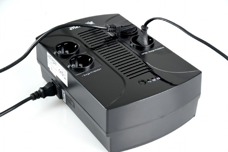 Gembird EnerGenie EG-UPS-002, 850VA / 510W, UPS with AVR, 4x Schuko outlets, LED status indication, USB port photo 2