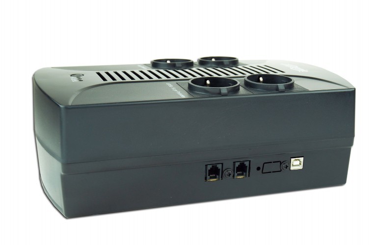 Gembird EnerGenie EG-UPS-002, 850VA / 510W, UPS with AVR, 4x Schuko outlets, LED status indication, USB port photo 4