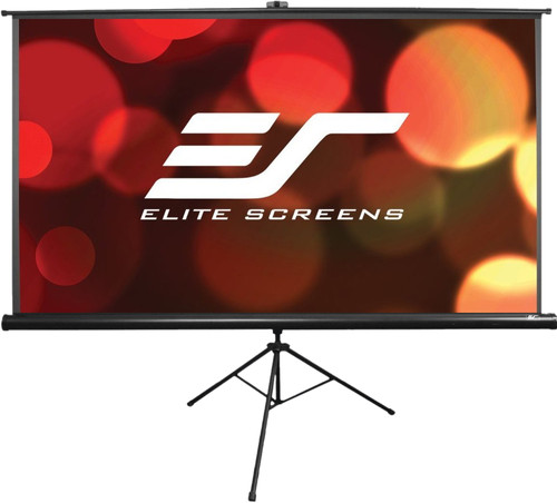 Elite Screens 120” (16:9) 266 x 149 cm, Tripod Projection Screen, Portable, Pull Up, Black photo 1