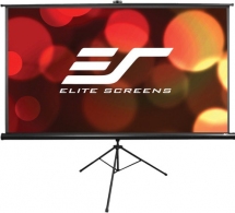 Elite Screens 120” (16:9) 266 x 149 cm, Tripod Projection Screen, Portable, Pull Up, Black thumbnav 1