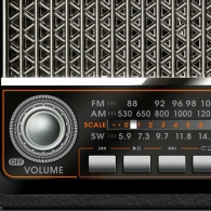 SVEN SRP-555 Black-Silver, FM/AM/SW Radio, 3W RMS, built-in audio files player from USB-fash, microSD and SD card storage devices, telescopic swivel antenna, HEADPHONES JACK ,built-in battery thumbnav 3