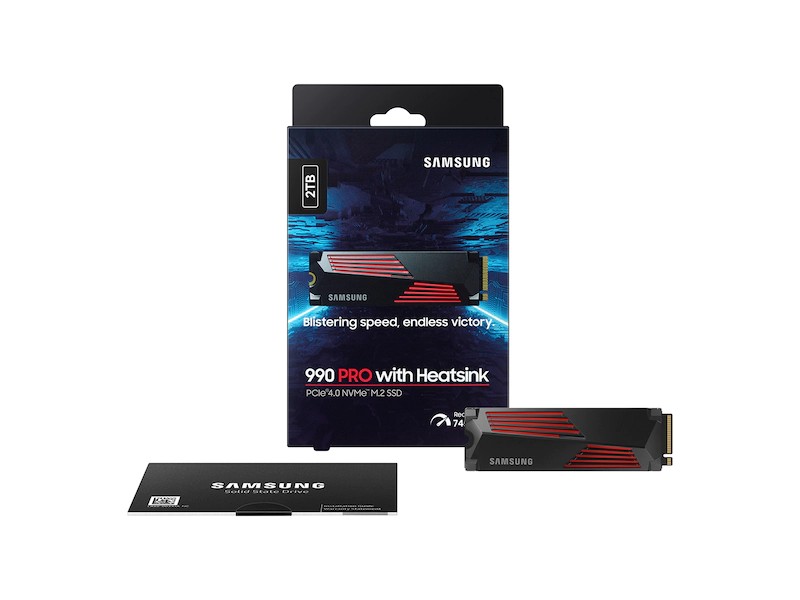 M.2 NVMe SSD Samsung SSD 990 PRO w/Heatsink / 2.0TB  / PCIe4.0 x4 / NVMe2.0 photo 3